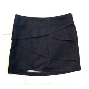 Aqua denim mini skirt